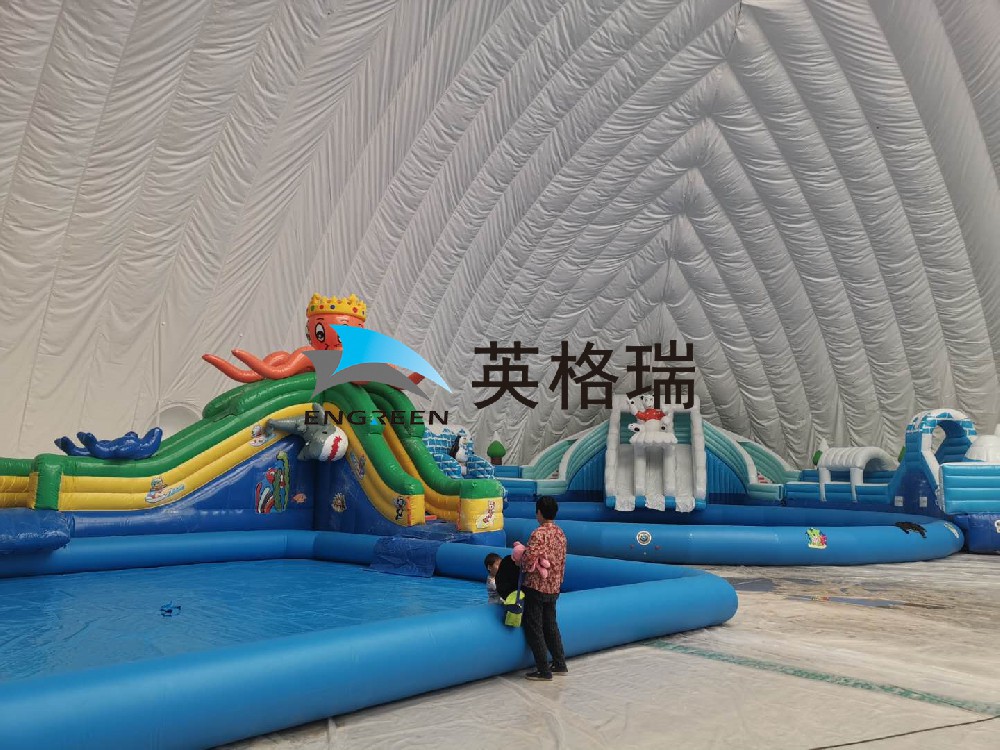 氣膜搭建的室內水上樂園，你心動了嗎？